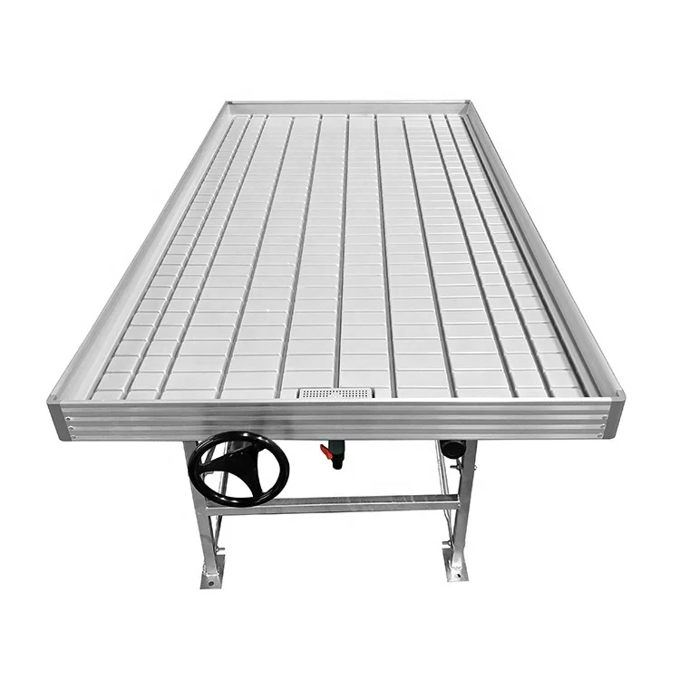 Nursery Growing Tables 4x8 Grow Trays Flood Drain Rolling Bench