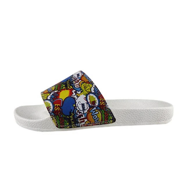 Шлепанцы Greatshoe с сублимационным принтом, женские пляжные шлепанцы hawai с 3D принтом, шлепанцы на плоской подошве с пользовательским логотипом