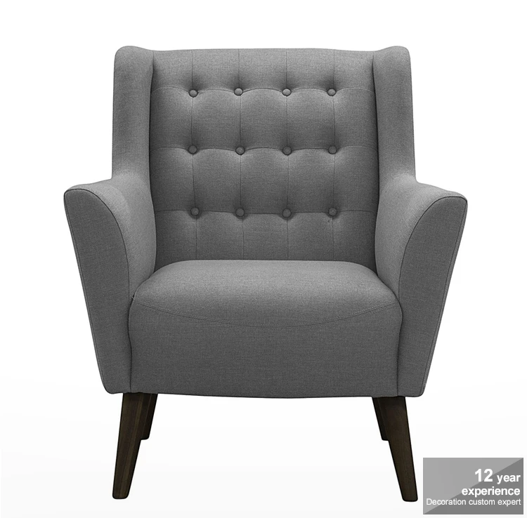 Upholstered Comfortable Modern Arm Leisure Sofa Chair Living Room Furniture Single