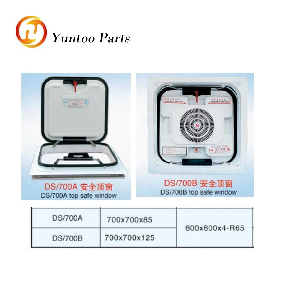 coach Bus EXPOERT MARKET SKYLIGHT WITHOUT MOTOR Safe Exit Skylight OEM Price