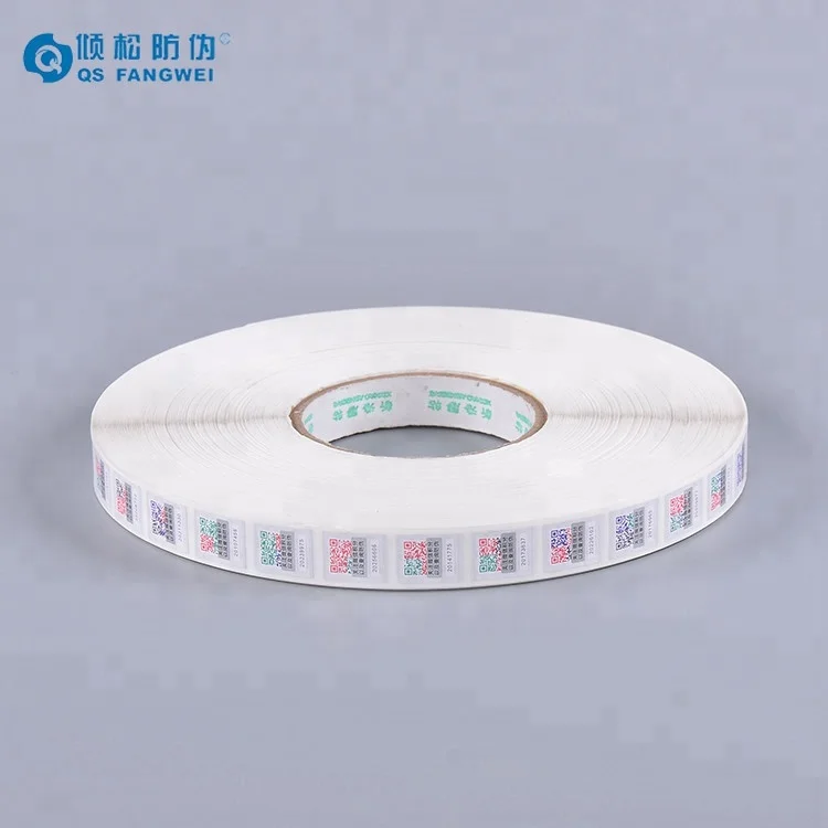 Подгонянный крен самоклеящийся стикер наклейка для печати, клей безопасности этикетка со стираемым покрытием