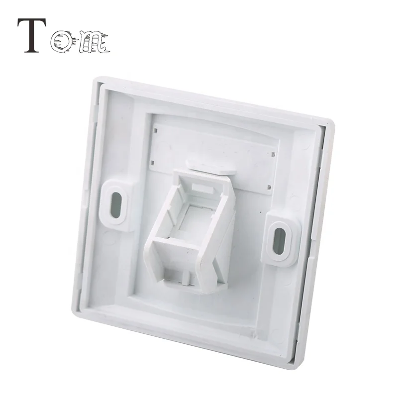 
 TOM-MB-17-01 86x86 мм уход за кожей лица palte 1 порт с одним портом, передняя панель rj11 rj45 1 порт модульный коннектор keystone jack сети Лицевая панель  TOM-MB-17-01 86x86 мм уход за кожей лица palte 1 порт с одним портом, передняя панель rj11 rj45