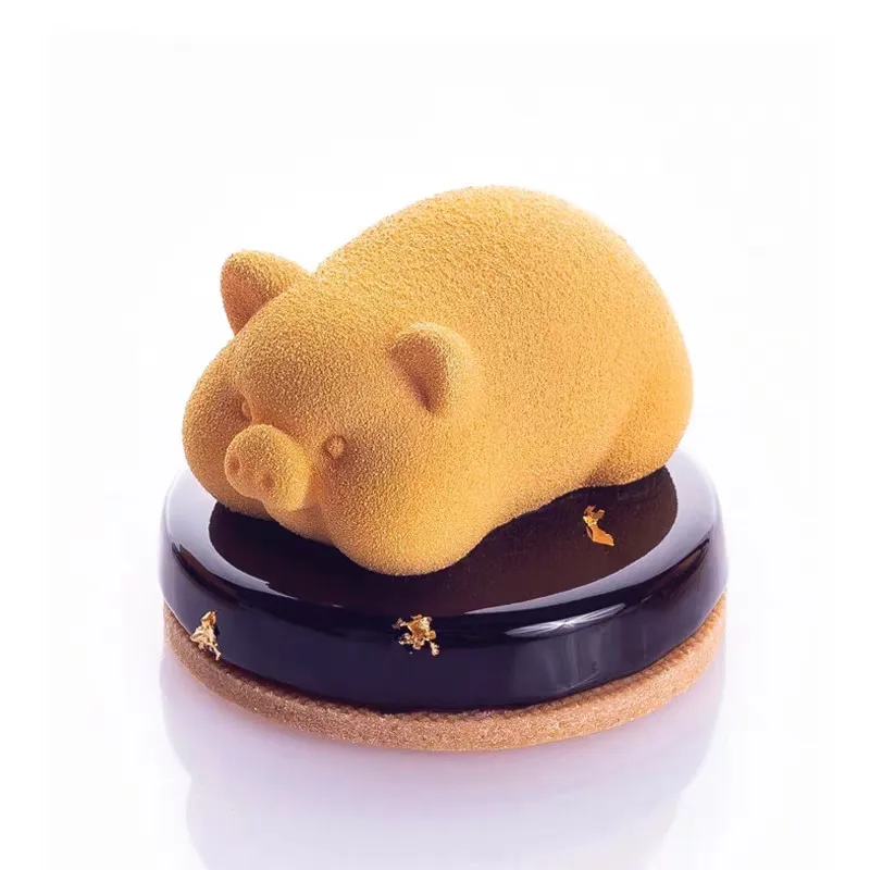 面白いかわいい豚の形シリコンムースケーキモールドフォンダンモールド3dソープチョコレートアイスプディングモールド Buy 豚シリコーンムースケーキ型 豚フォンダン金型 3d豚ケーキ型 Product On Alibaba Com