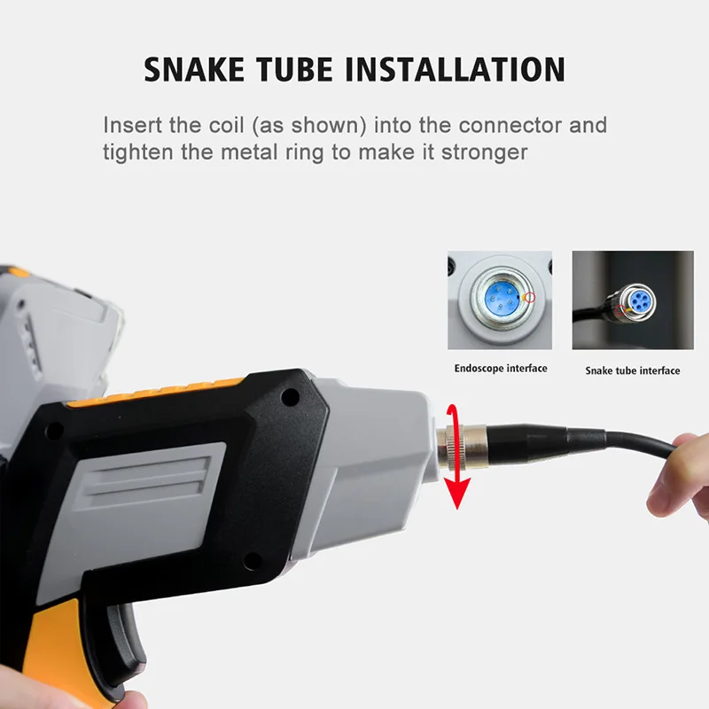 Handheld Inspection Camera System Recording Endoscope for Car Repair