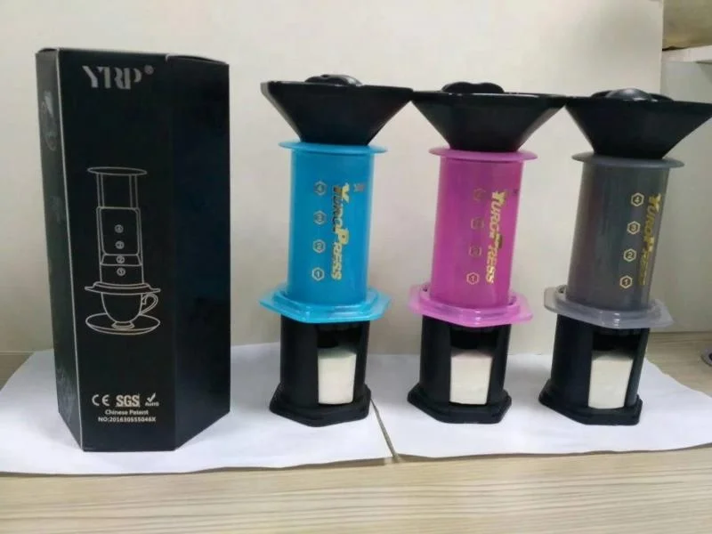 YRP YuroPress, портативная кофеварка для эспрессо, французский пресс, домашняя Кофеварка «сделай сам», пневматический пресс, капельная кофемашина, фильтры, бумага