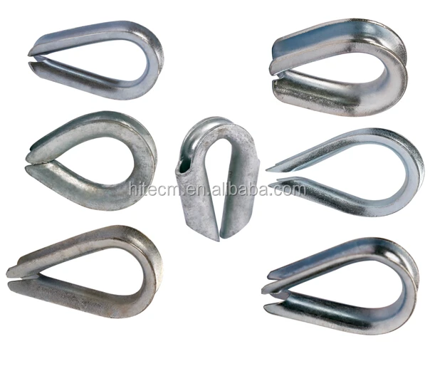 Hot Dip Galvanized Bs464 Electrical Wire Cable Thimble For Steel Wire