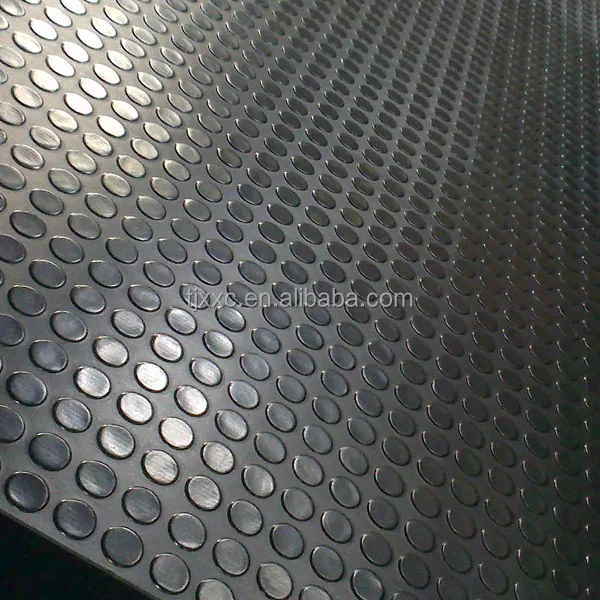 Buy Wholesale China Anti-slip Solid Round Button Rubber Flooring