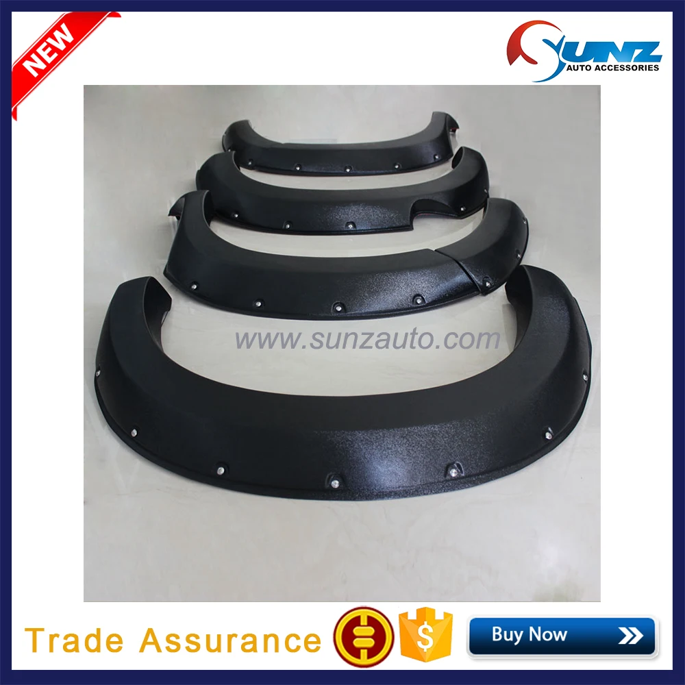 Hilux Off Road Fender Flares Modified With Bolts Texture Black for Toyota HILUX VIGO Accessories Champ 2012 2014 Fender