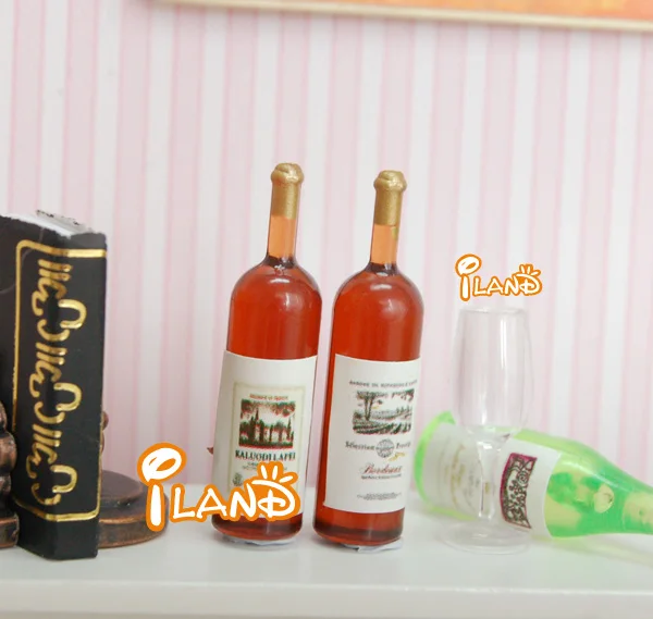 Миниатюры iland, набор миниатюрных бутылок для кукольного домика, еды и напитков/6 фе014