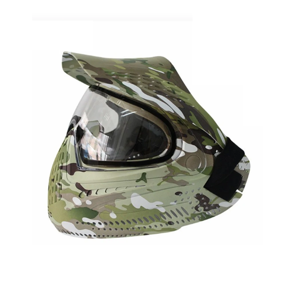 Высококачественная пейнтбольная маска на все лицо с индивидуальным логотипом и очками