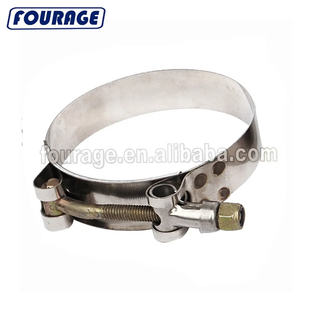 Сверхмощный зажим для шланга с Т-образным болтом 304 нержавеющей стали 19 мм x 0,6 мм регулируемый зажим