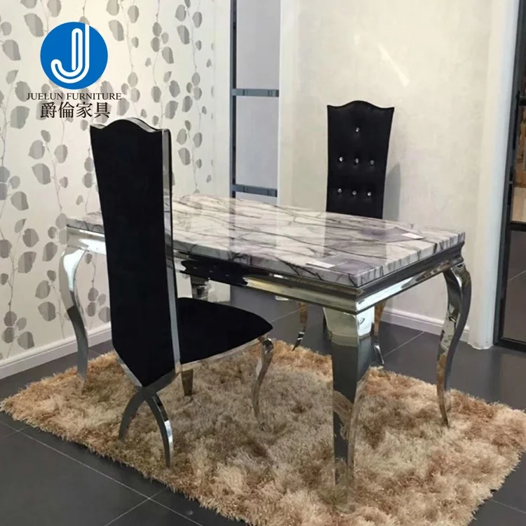 Steel dining table set 4 online seater