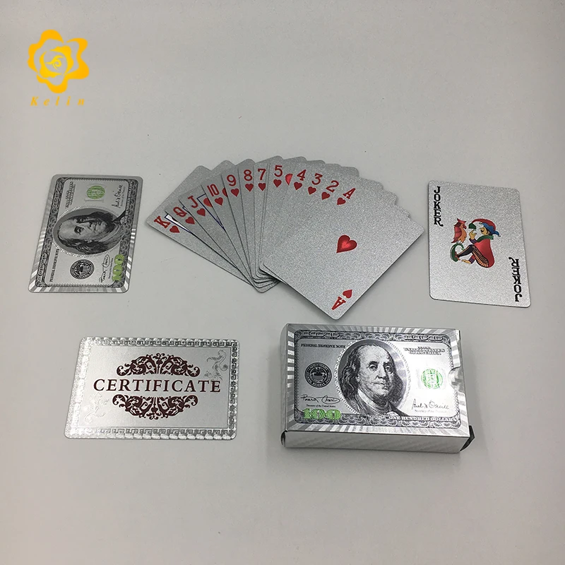 Baraja De Póker Con Lámina De Oro – Cartas Impermeables De 8.6x5.6 Cm Con Estuche De Madera Y Certificado De Autenticidad, Ideal Para Magia Y Juegos Familiares