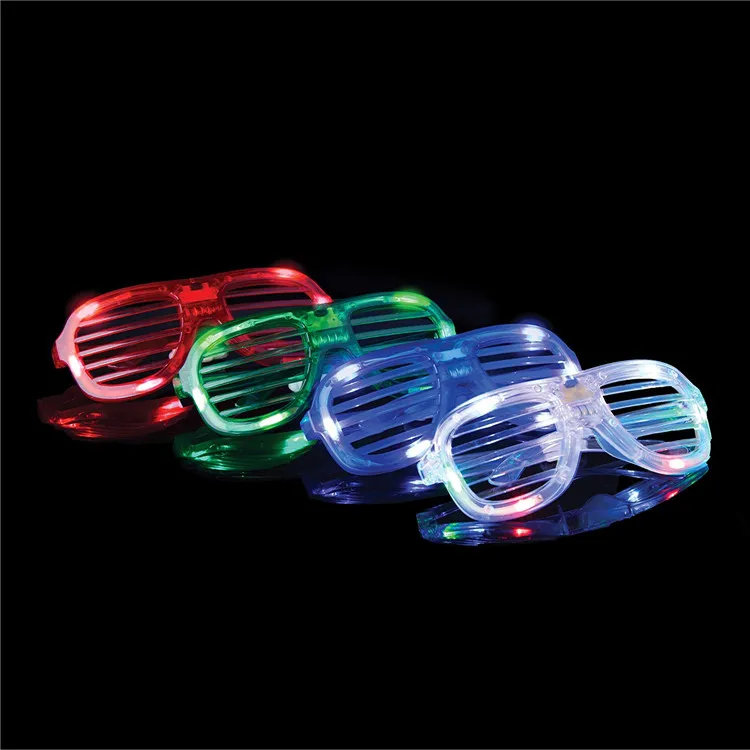 Светодиодные очки, оптовая продажа, очки с подсветкой, неоновые праздничные принадлежности, затемняющие очки для вечеринки, чулки