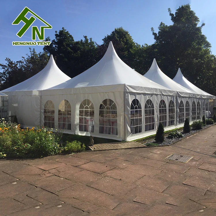 Cheap 6x6m Arabian Haji Festival White PVC Canopy Aluminum Pagoda Event  Tent for Sale