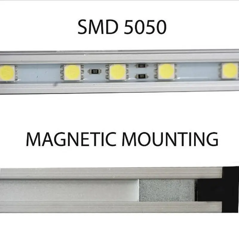 Outdoor Lamp 4x 12V LED Camping Strip Light Kit 5050 Bar RV Caravan Camper Cabinet Tent Lighting