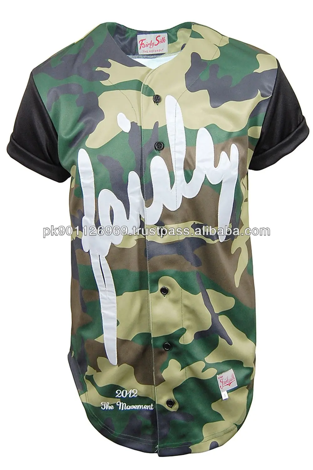 camouflage baseball jersey