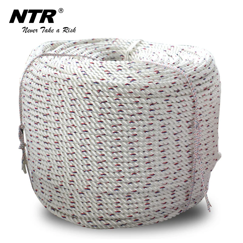 NTR polyamide braided 12 strand marine ship safety rope manufactures