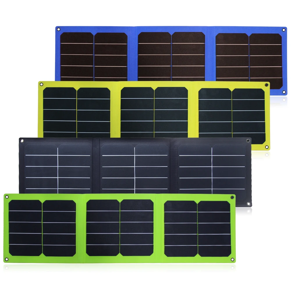 
Солнечное зарядное устройство 34 Вт Sunpower складная солнечная панель с выходом постоянного тока и Usb для сотовых телефонов Powerbanks планшетов и ноутбуков 