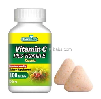 Yichao Sciene care Brand 800mg vitamin C Plus Vitamin E chewable Tablet pills 800mg