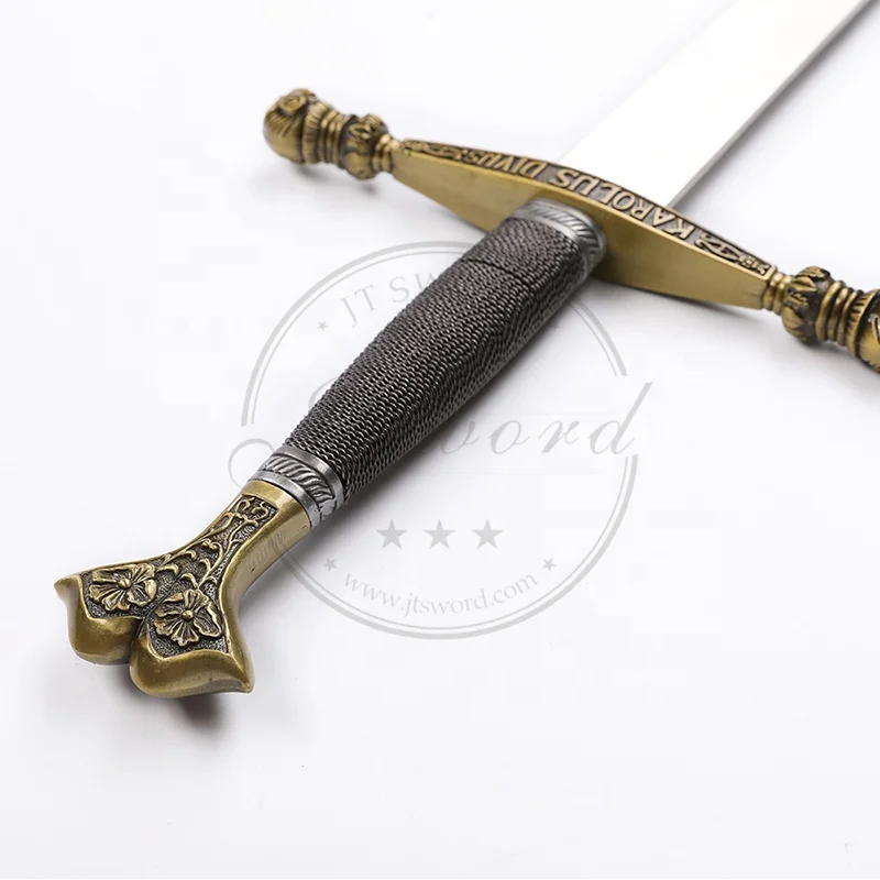 中世の騎士カルロス5世の武器、ディスプレイプレート付きの剣| Alibaba.com