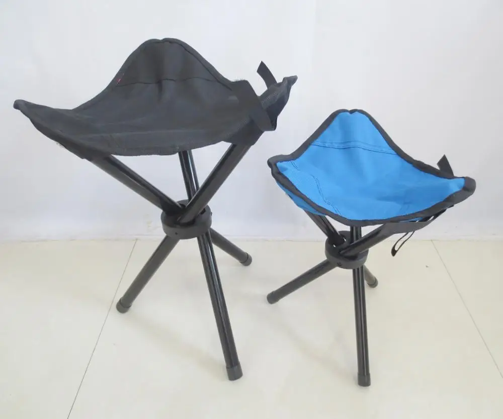 Популярный дешевый складной стул с 3 ножками для кемпинга и рыбалки с чехлом для переноски