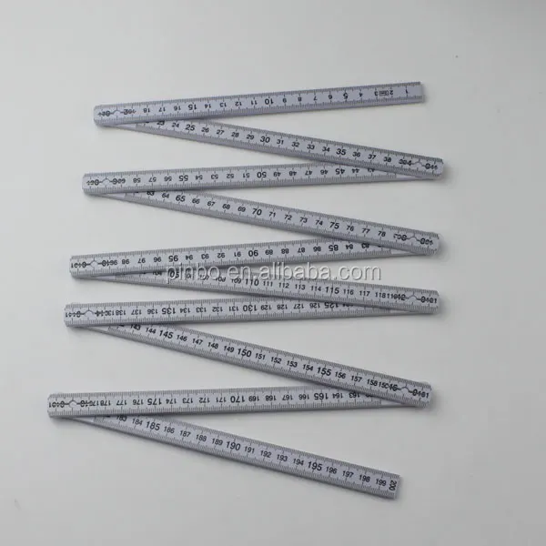 Promotional Customized 2 Meter Plastic Foldable Flexible Scale Folding Rulers