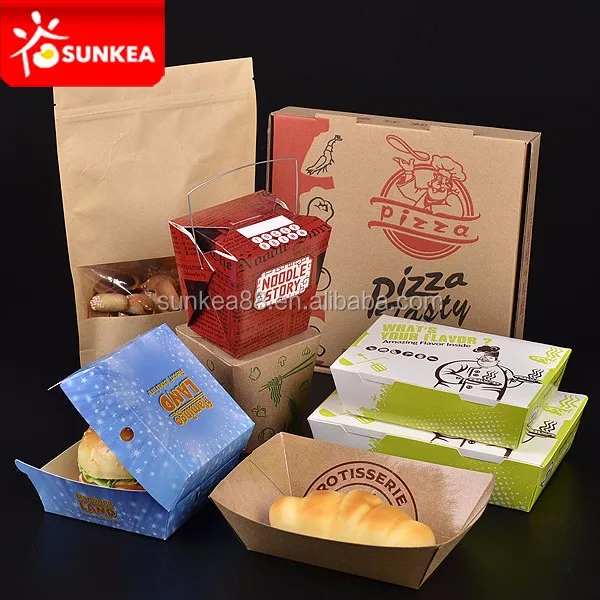 Wholesale Custom Disposable Takeaway Biodegradable Printed Paper Fast –  Fastfoodpak