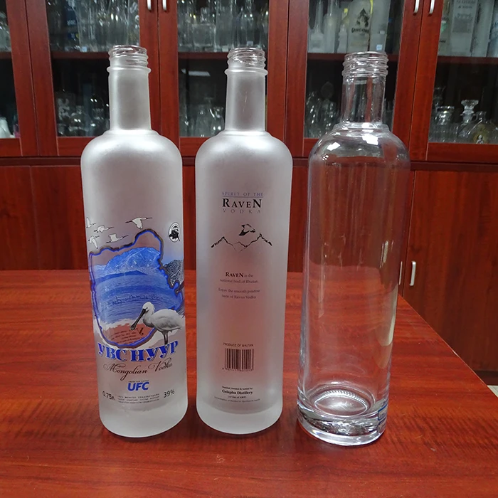 Boston Round 1 Liter Liquor Bottles Glass 1000 Ml Buy Bottle Glass