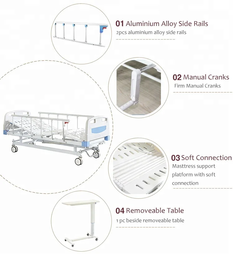 2 чудаки ручного ухода за кровать в больнице