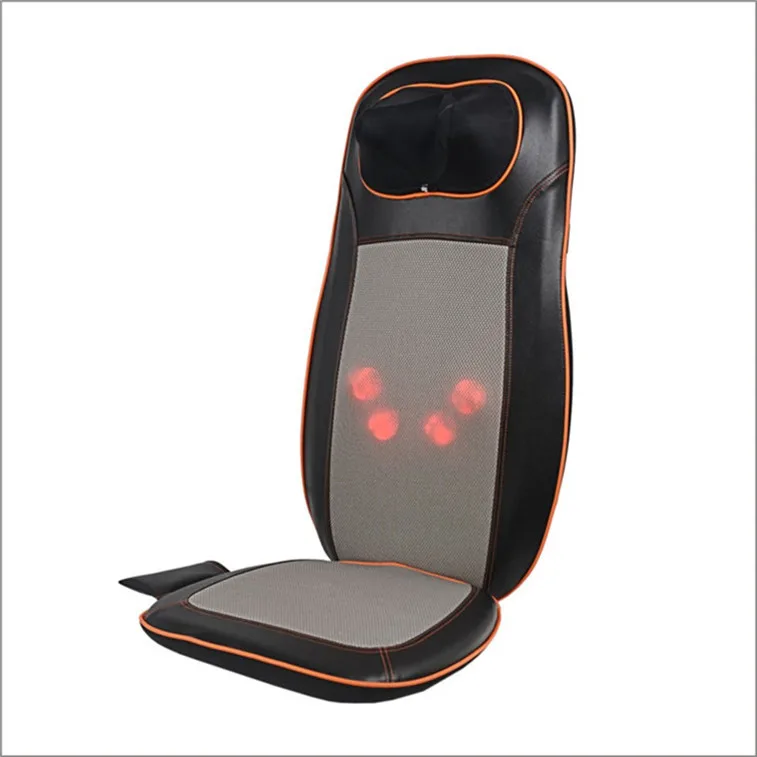 Infrared Vibrating Kneading Rolling Shiatsu Massage Cushion for Car Seat