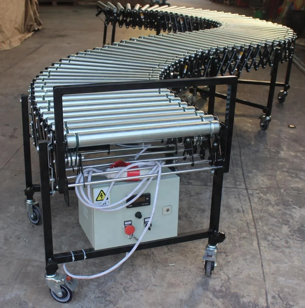 Flexible Motorized Roller Conveyor for Container Loading Unloading