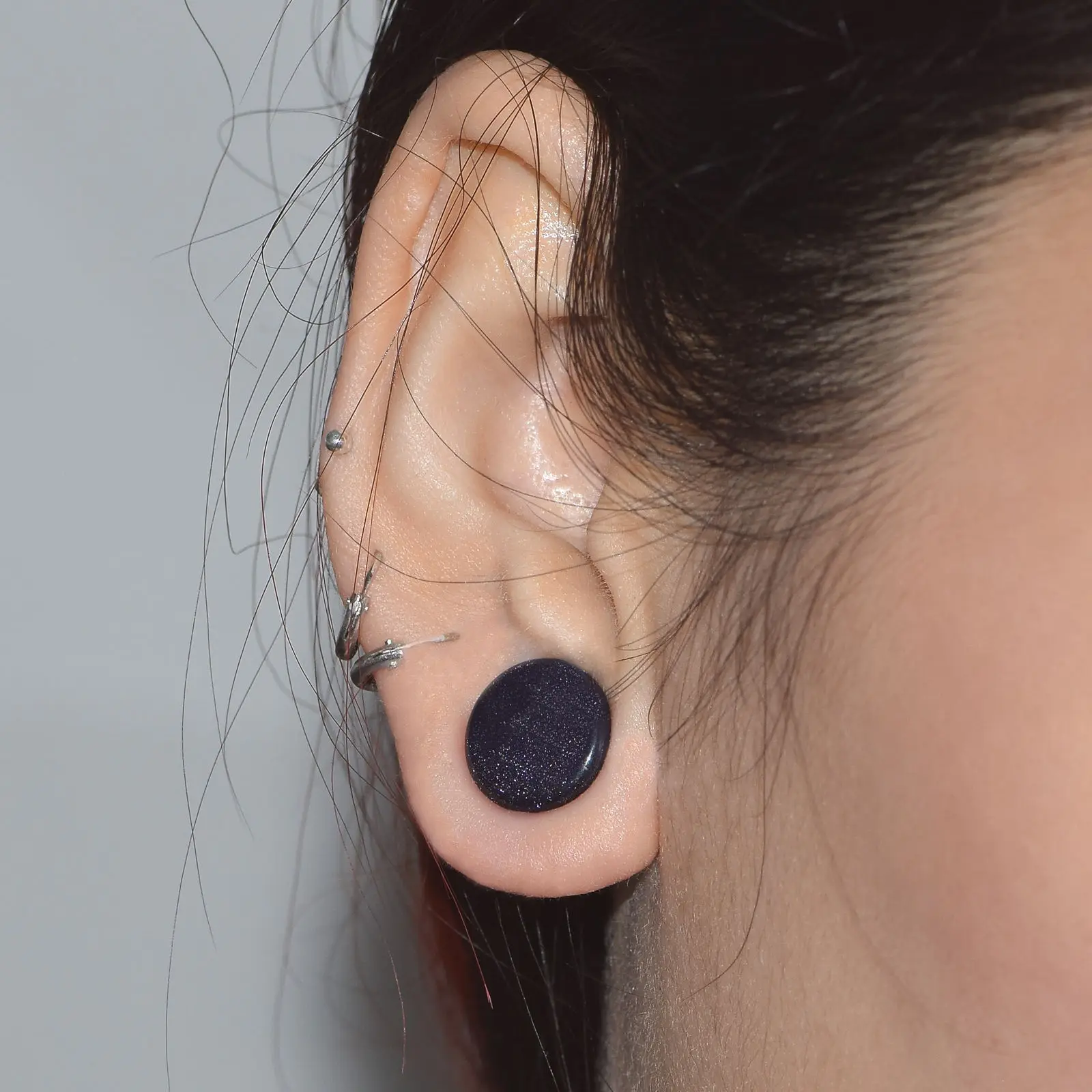 Blue Sandstone Flesh Tunnel Penis Piercing Plugs| Alibaba.com