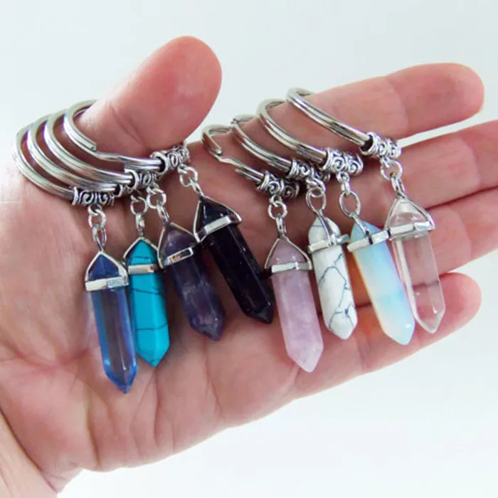 Производитель ювелирных изделий ручной работы, цепочка для ключей из натурального камня, кварца, кристалла