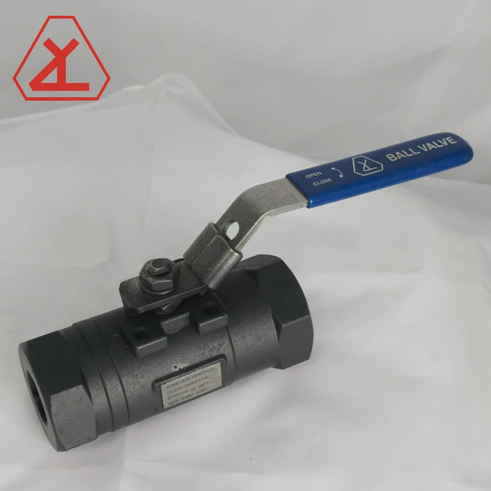 Class 1500 High Pressure 2pc Threaded 1/2 Inch High Quality Ball Valve