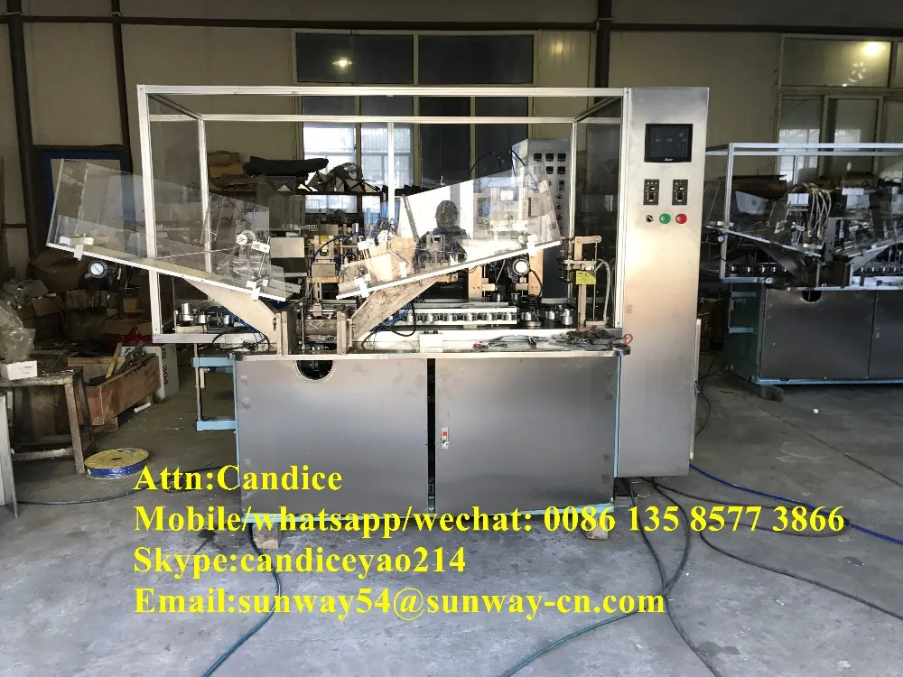 Three Color Toothpaste Tube Filling and Sealing Machine