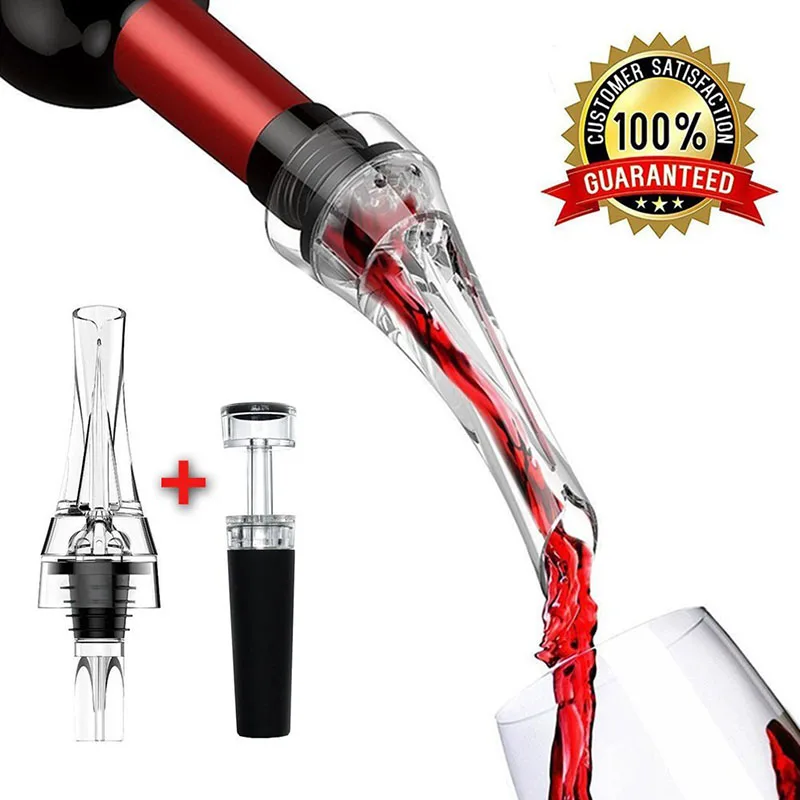 Factory Price Premium Eagle Wine Drip Stopper Aerator Pourer Party Gift Set Wine Aerating Pourer Decanter
