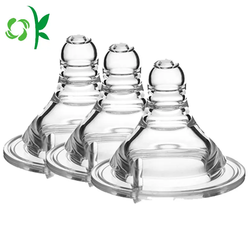Oksilicone Reusable Safe Silicone Nipple Custom Baby Bottle Teat