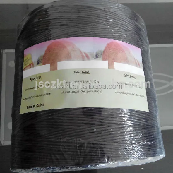 Black Color pp Baler Twine in Agriculture