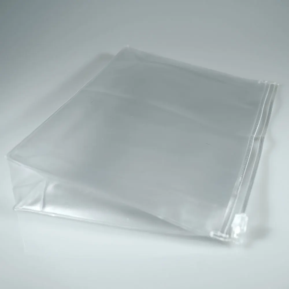 Professional Rectangular Plastic Travel Pouch,Clear Pvc Zipper Puller