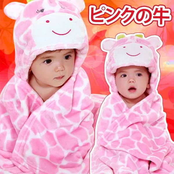 Новый симпатичная розовый корова мягкая толстовка с капюшоном мыс KK365