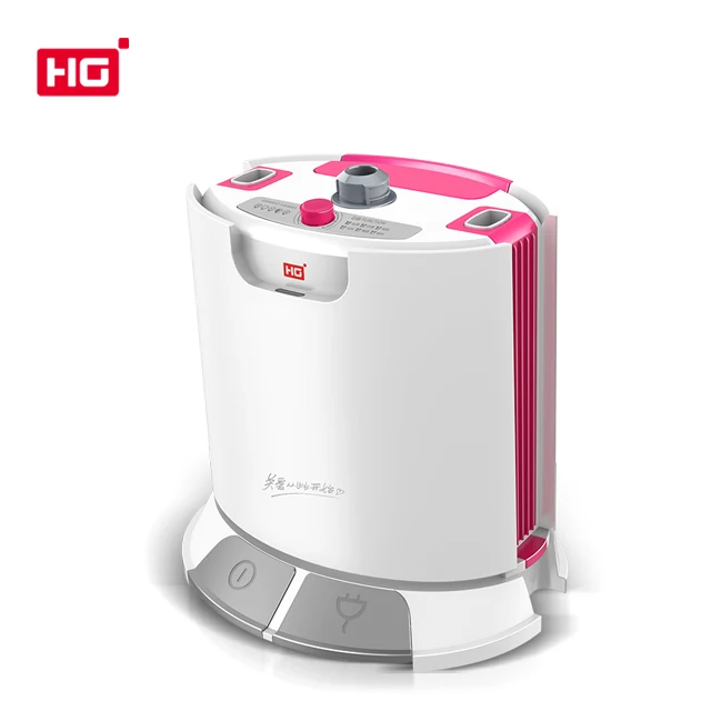 HG Professional Vertical Fabric Steamer with Hanger Clothes Steam Iron Double Pole Standing Garment Steamers