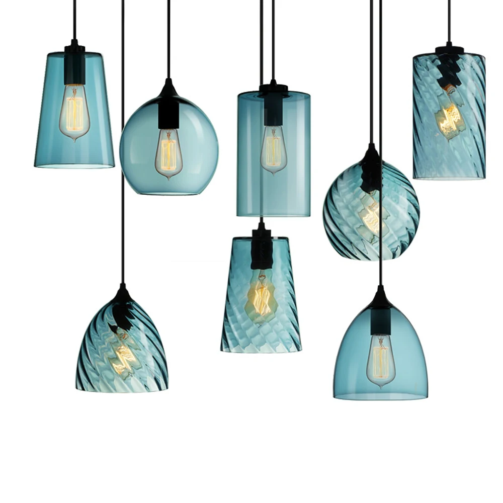 Люстра Thalia Chandelier Blue Glass