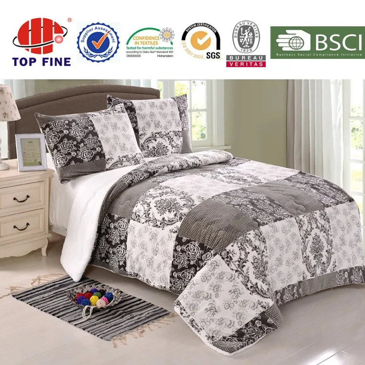 Doublesided Printed Flannel Quilts Bedding Sets Quilt Bedspread Bed Sheet Cover King Size Sheet