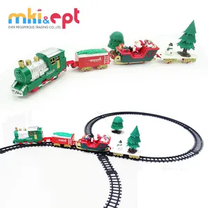 EPT Electric Train Toy Christmas Plastic Toy Train Tracks Set