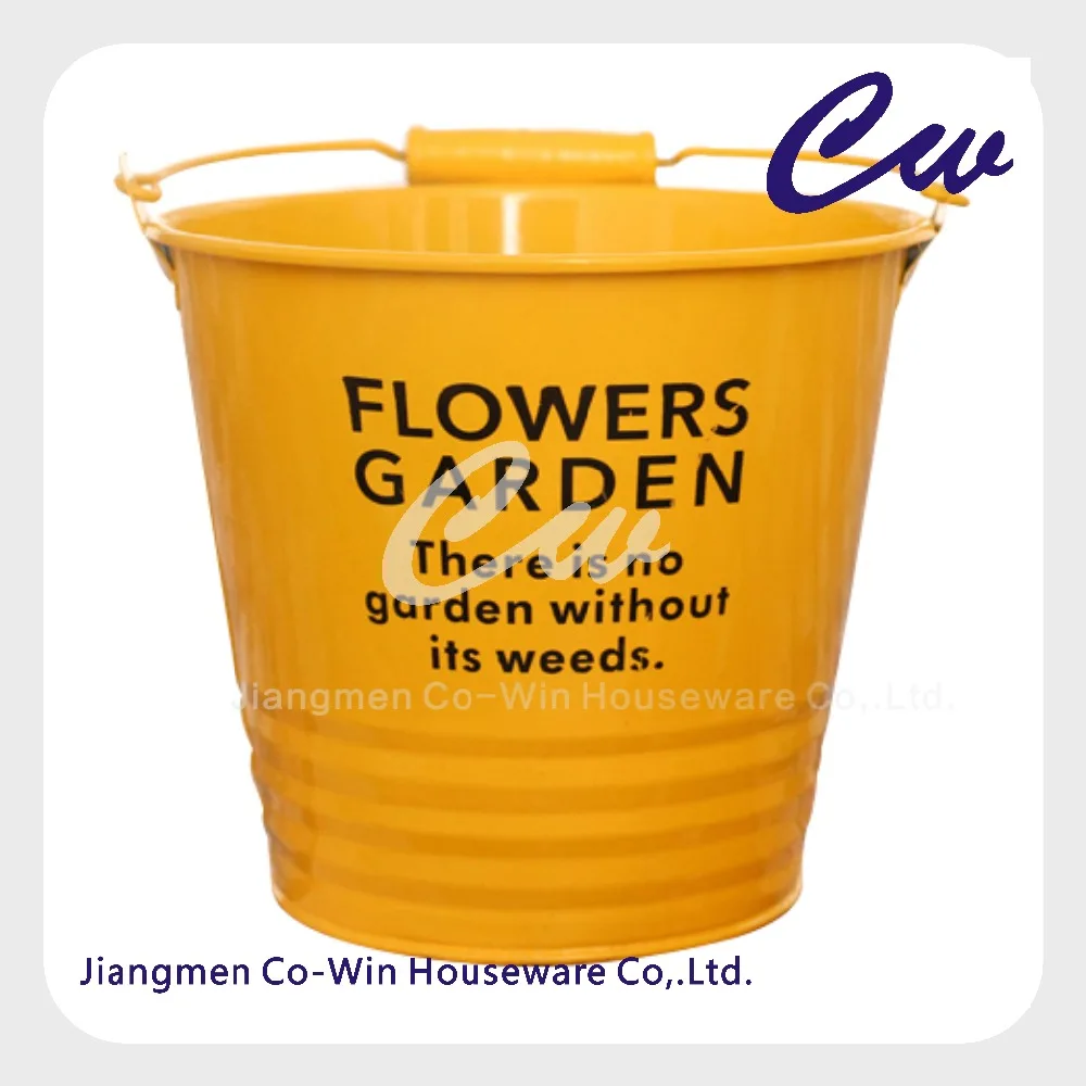 Garden Galvanized Steel Bucket Planter Bucket Flower Pot Buy Bucket