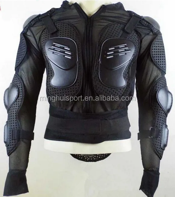 Motocross Racing Armor Black Motorcycle Riding Body Protection Jacket Black