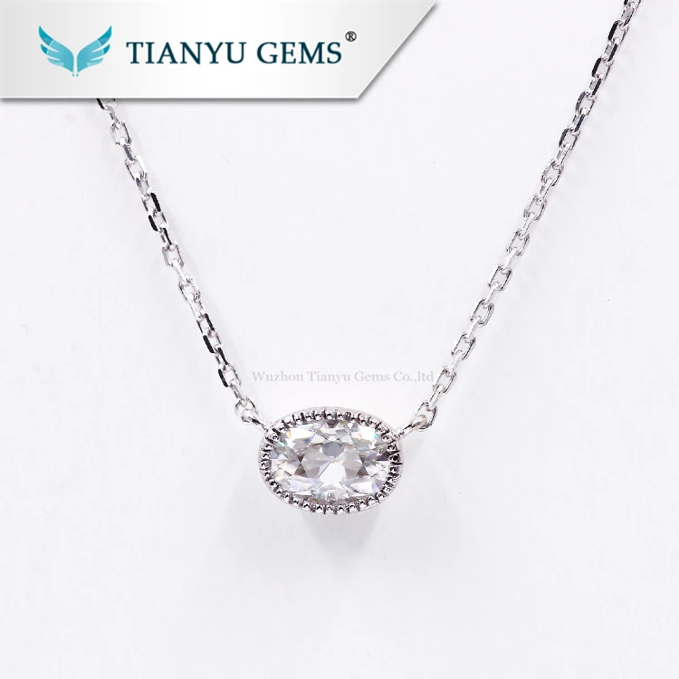 moissanite diamond necklace