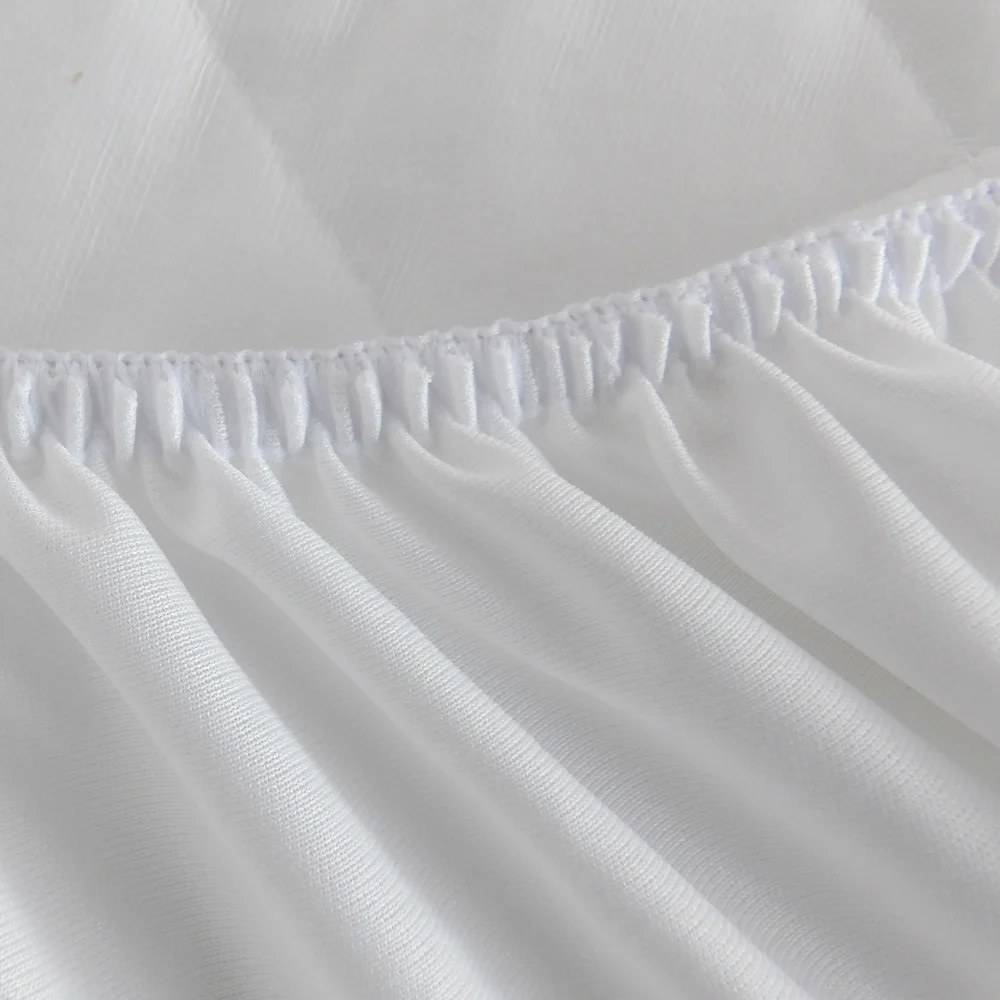 Гипоаллергенный бамбуковый защитный матрас, стеганая махровая ткань, детский Быстросохнущий протектор кровати