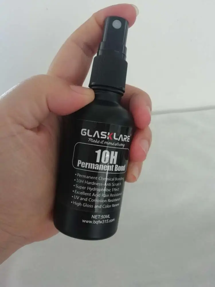 GLASKLARE 10H Nano Ceramic Coating 50ML Super Hydrophobic Nanocrystalline Pro As Genuine Ceramic Pro for Boat Paint